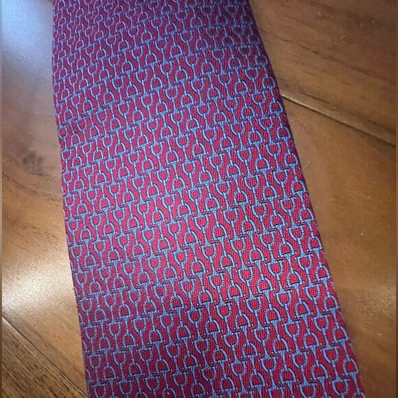 Hermes silk tie authentic excellent conditon - Picture 2 of 5